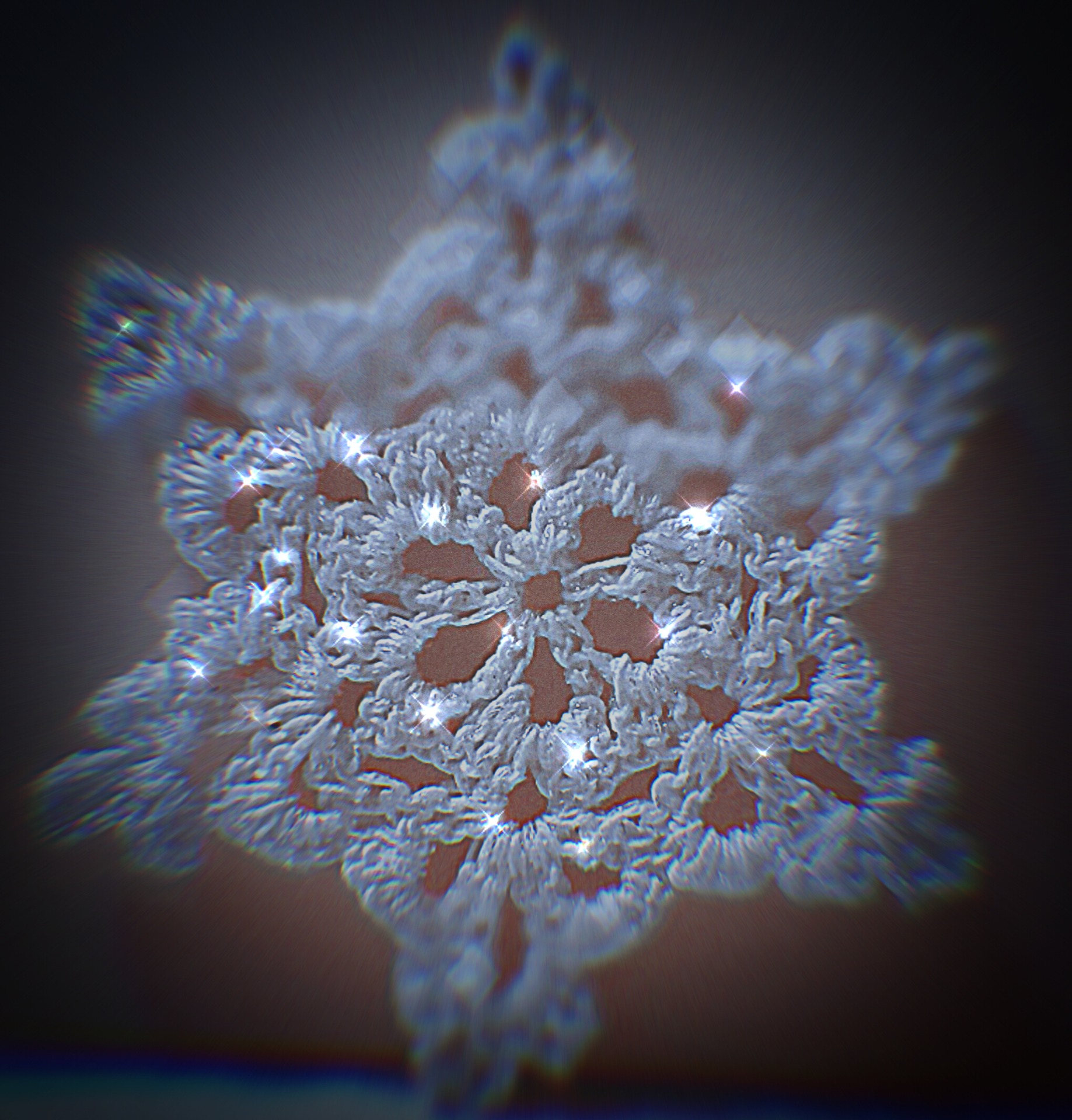 N7 - decorazione albero fiocco di neve 